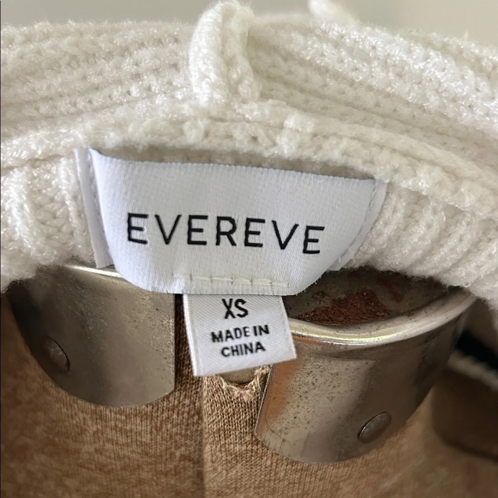 Evereve Isabel Hoodie Navy and White Striped Cardigan size XS - Picture 4 of 5